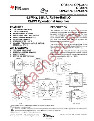 OPA2374AIDCNT datasheet  